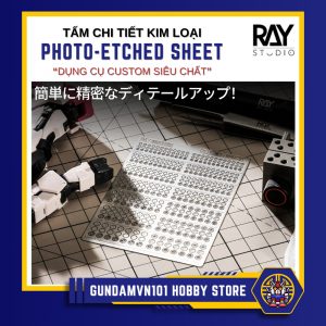 PHỤ KIỆN MÔ HÌNH CAO CẤP RAY STUDIO PHOTO-ETCHED SHEET - Chi tiết kim loại metal parts không gỉ custom mod gundam