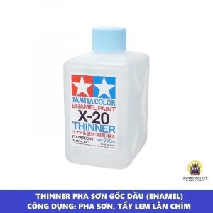 DUNG DỊCH THINNER ENAMEL GỐC DẦU TAMIYA X20 MOSHEN JHY100 CORMAKE Pha sơn tẩy lem lằn chìm liner panel line accent