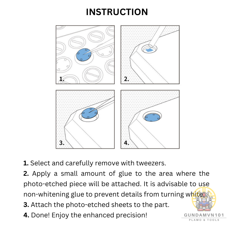 PHỤ KIỆN MÔ HÌNH CAO CẤP RAY STUDIO PHOTO-ETCHED SHEET - Chi tiết kim loại metal parts không gỉ custom mod gundam - Ảnh 2