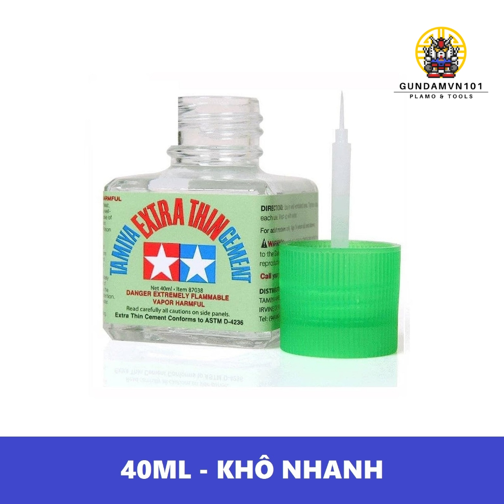 KEO CEMENT TAMIYA EXTRA THIN - Keo dán nhựa mô hình lắp ráp gundam mr.hobby - Ảnh 2