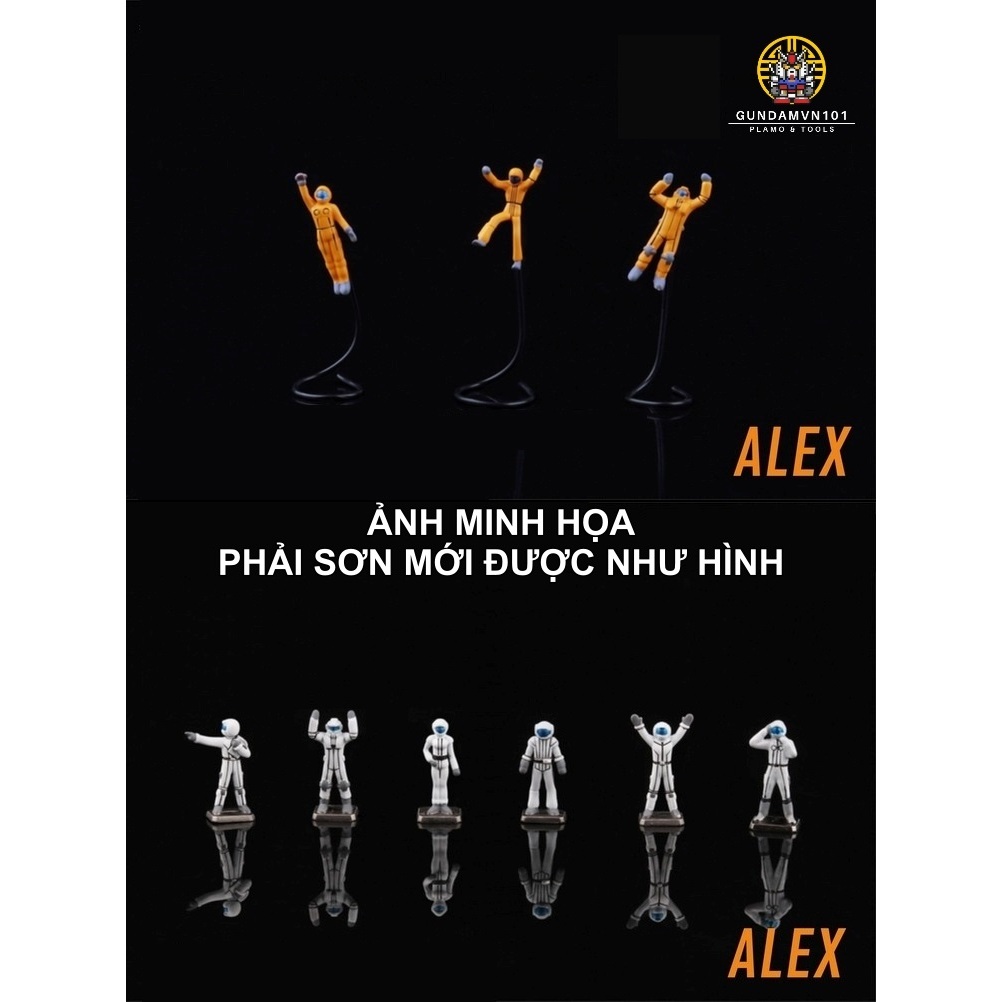 MÔ HÌNH 1/100 ALEX MS FIGURE PILOT CÔNG NHÂN KỸ SƯ PHI HÀNH GIA GUNDAM phụ kiện nhân vật công xưởng domain base diorama - Ảnh 3
