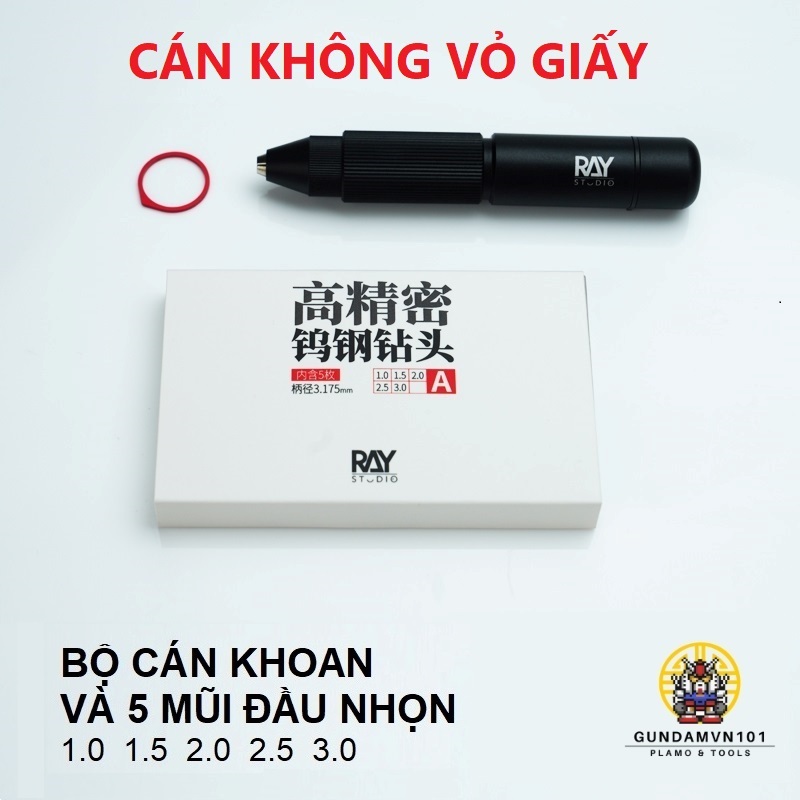 KHOAN TAY MINI CAO CẤP RAY STUDIO HATCH HAND DRILL - Dụng cụ mô hình quân sự nhựa thủ công resin doll gundam gunpla