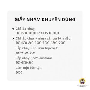 TÚI 10 MIẾNG NHÁM XỐP CAO CẤP MAX RAY STUDIO - Giấy nhám mịn đánh bóng dụng cụ mô hình gundam resin gỗ