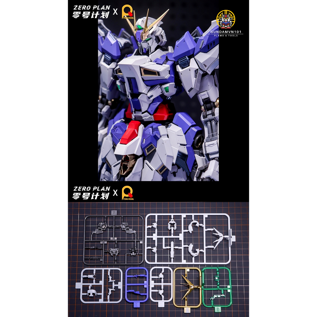 MÔ HÌNH ZERO PLAN 1/100 HI-NU HEAD (MG / V-TIGER / SKY DEFENDER) - đầu thay thế lắp ráp keycap hi nu gundam bàn phím cơ - Ảnh 2