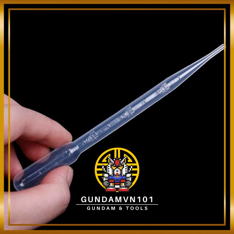 BỘ 2 PIPET PASTEUR 3ML CÓ CHIA VẠCH - Ống nhỏ giọt nhựa định lượng dung dịch, hóa chất, sơn và màu vẽ thí nghiệm - Ảnh 2