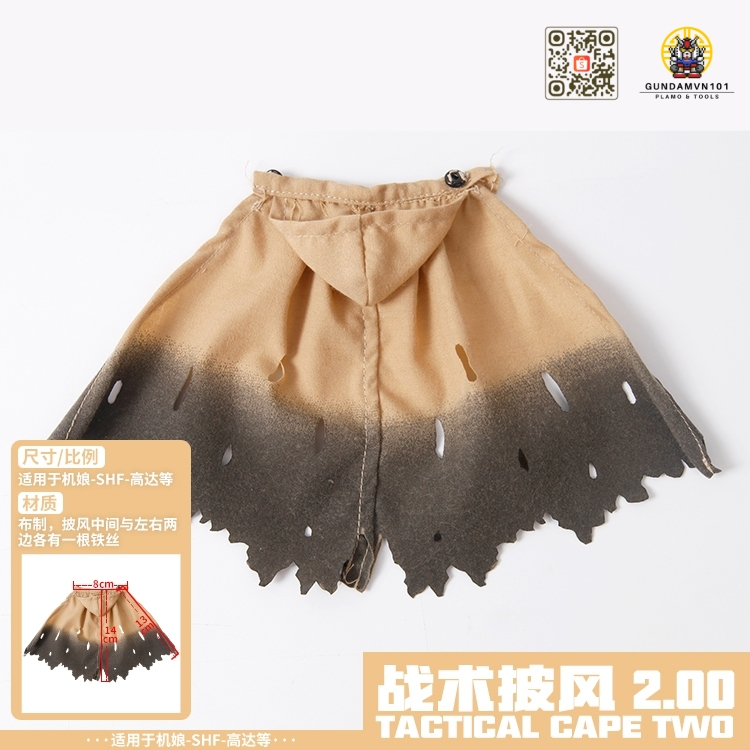PHỤ KIỆN MÔ HÌNH ÁO CHOÀNG TACTICAL CLOAK - CHO GUNDAM FIGURE SHF FIGMA ATK GIRL FRAME ARM UY VIỄN THỨC