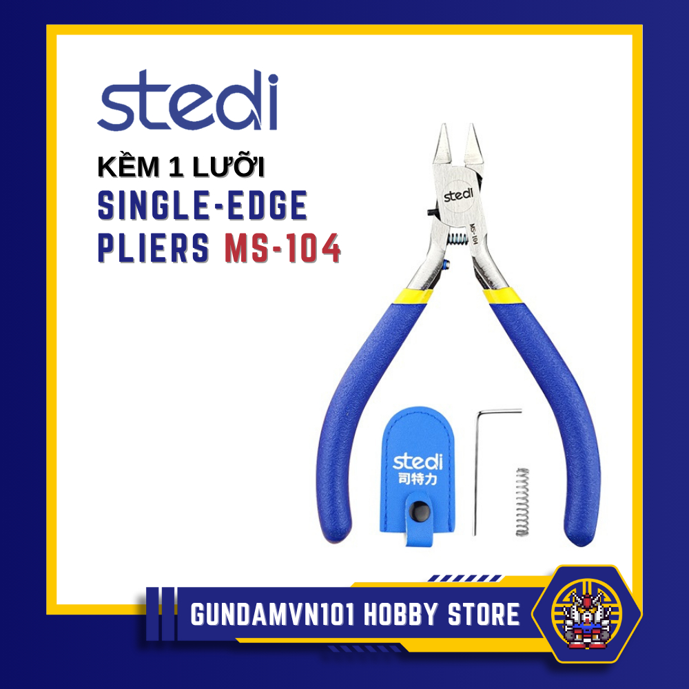 KỀM SƠ CẤP STEDI SINGLE-EDGE PLIERS MS-104 - Kìm 1 lưỡi chuyên dùng cắt nhựa dụng cụ lắp ráp mô hình