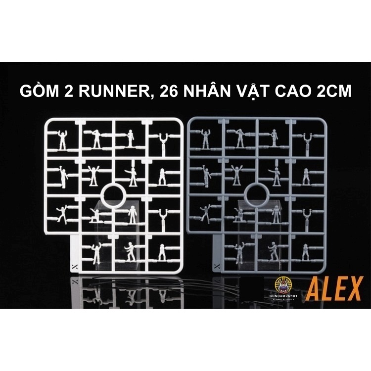 MÔ HÌNH 1/100 ALEX MS FIGURE PILOT CÔNG NHÂN KỸ SƯ PHI HÀNH GIA GUNDAM phụ kiện nhân vật công xưởng domain base diorama - Ảnh 2