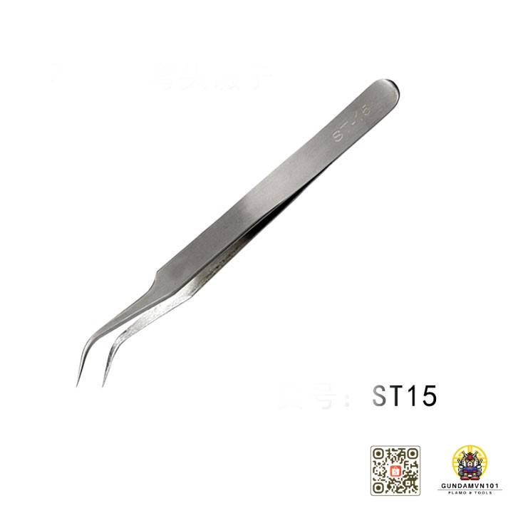 NHÍP KIM LOẠI ĐẦU CONG / THẲNG CHÍNH XÁC CAO - gắp linh kiện mụn dán decal mô hình gundam nhặt yến gắn mi nail